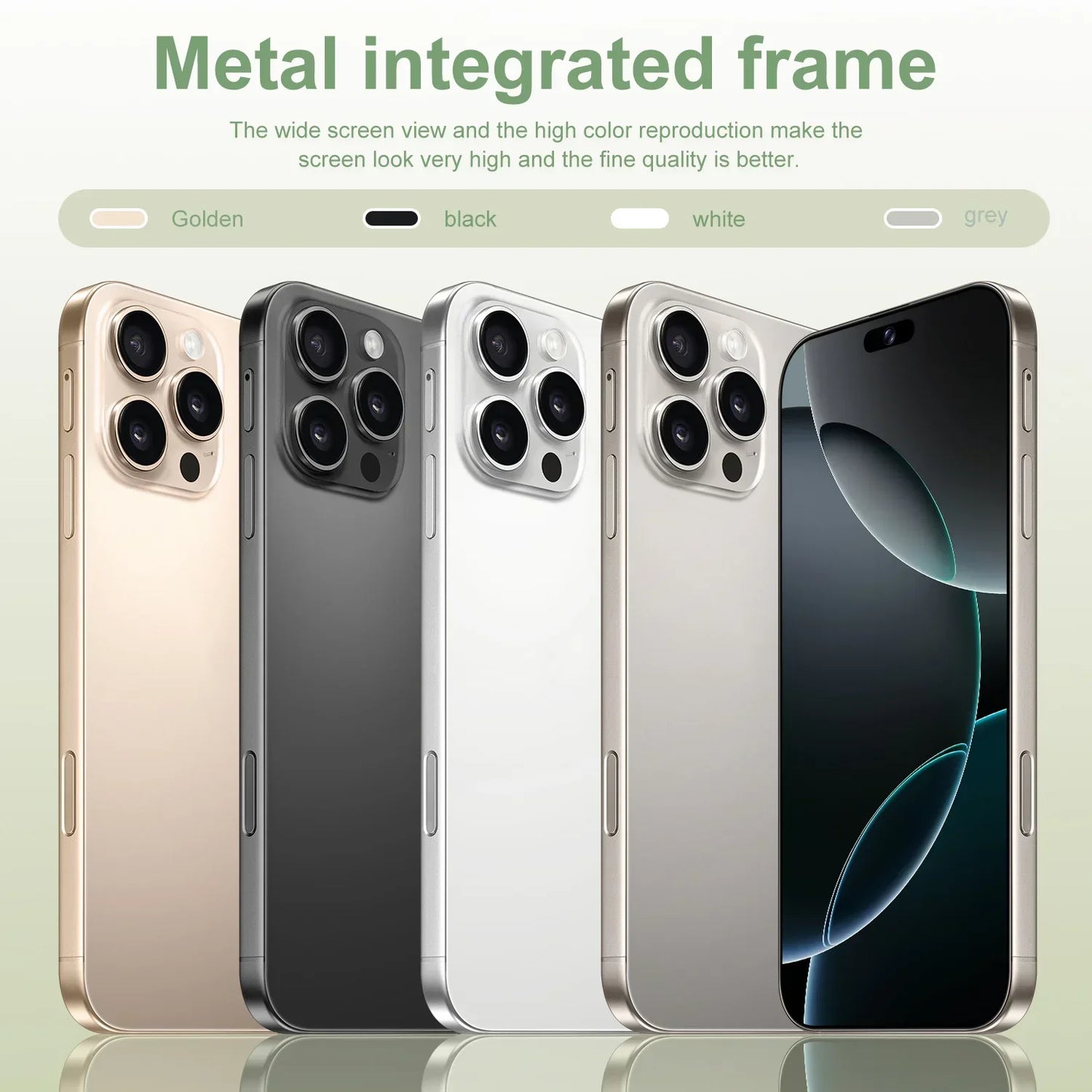 I16 Pro Max 7.3" HD 5G Smartphone | Global Android 14 Mobile Phone with Dual SIM, 8000mAh Battery, Unlocked 4G/5G Cellphone - FitZone360