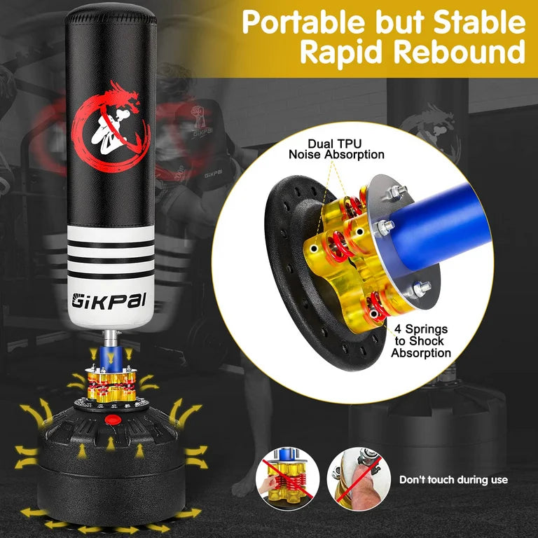 HEAVY-DUTY | Freestanding Punch Bag | Ideal for Adults, Boxers & Martial Artists - FitZone360