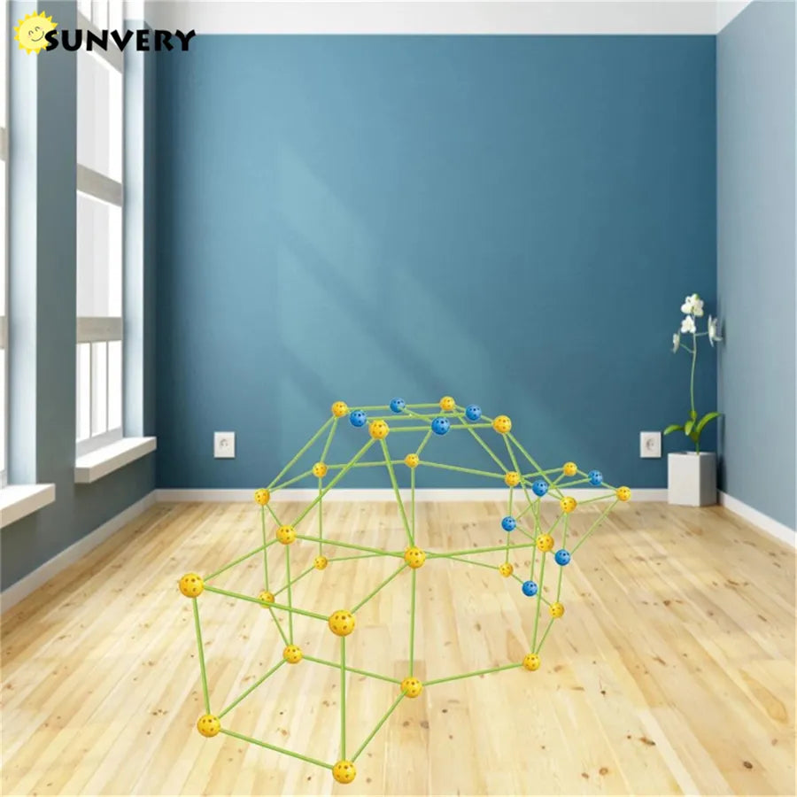 Ultimate Kids Fort Building Kit: Construction Fortress - FitZone360