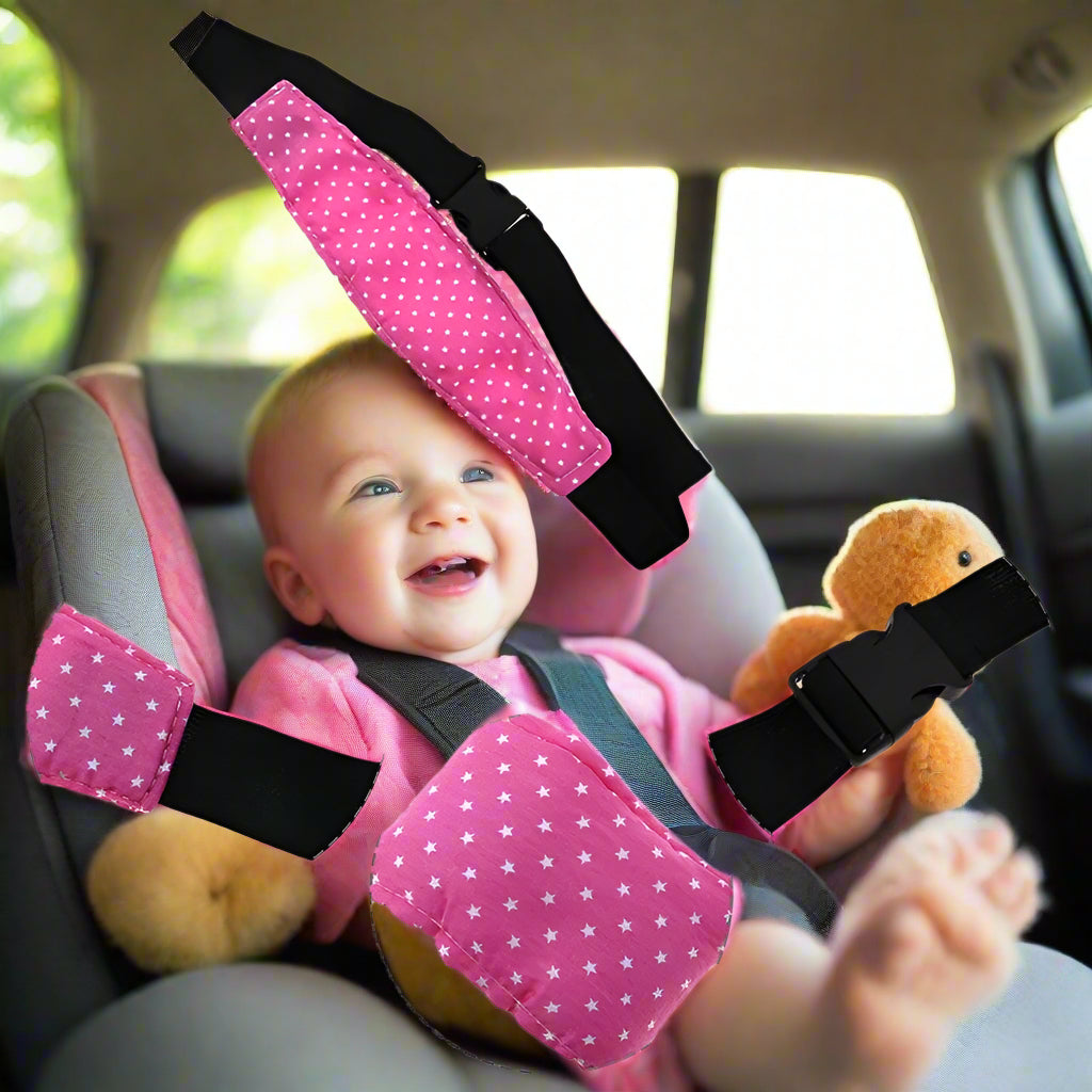 Safety Seat Sleep Aid | Head Strap Support, Baby safety Sashes strap - FitZone360