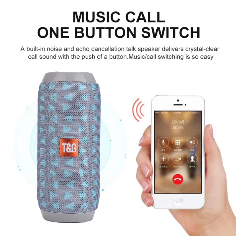 Portable Bluetooth Speaker | Waterproof Outdoor Subwoofer with FM & TF Support - FitZone360