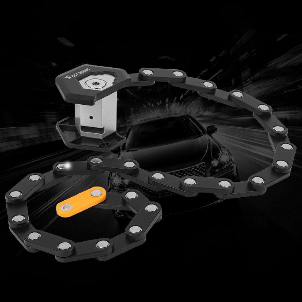 Ultimate Lock | Mountain Bicycle Electric Bike Anti-Theft Folding Chain Key Lock - FitZone360