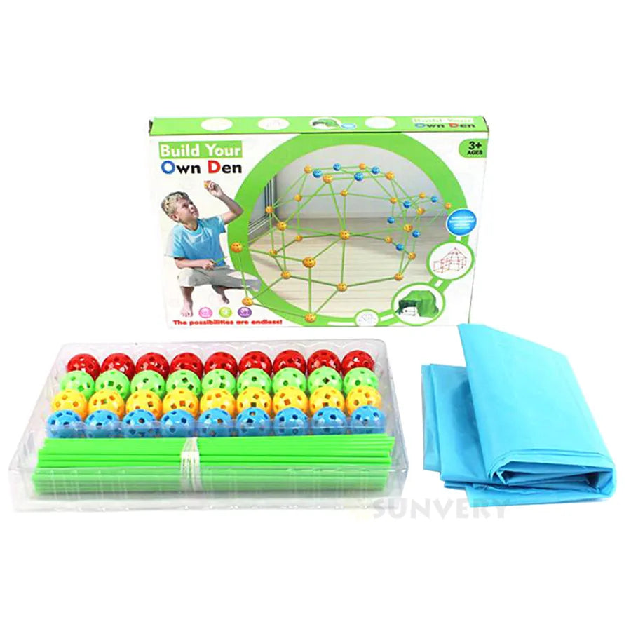 Ultimate Kids Fort Building Kit: Construction Fortress - FitZone360