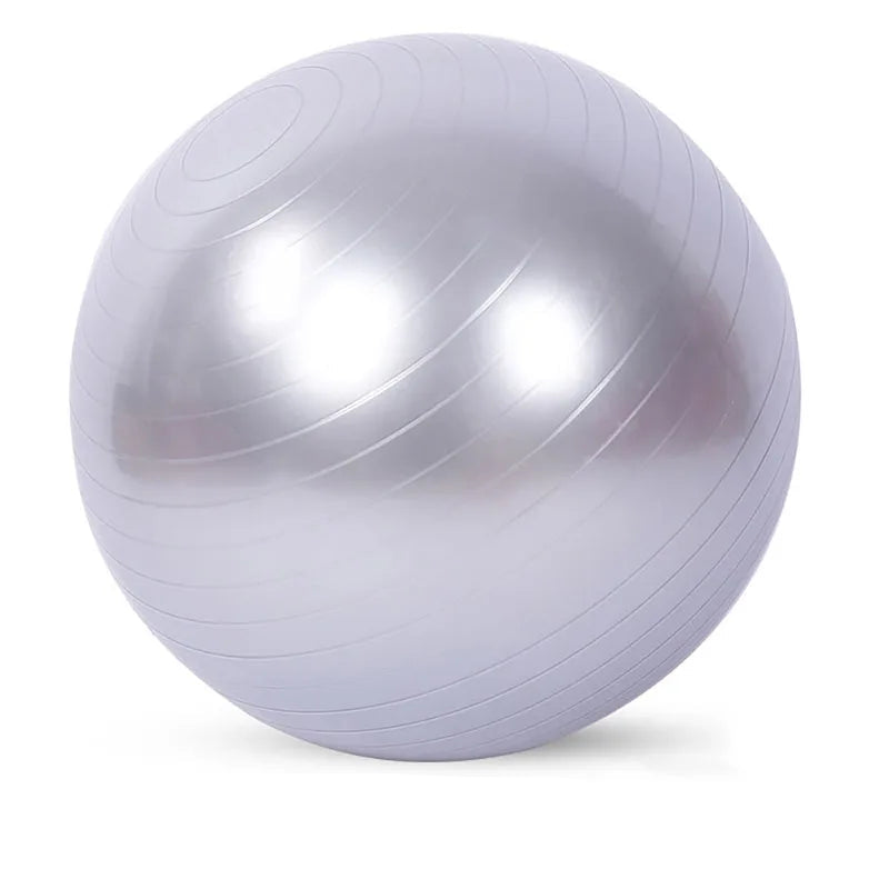 PVC Yoga & Exercise Ball | Anti-Burst Balance Ball for Home Gym & Pilates (45cm–85cm) - FitZone360