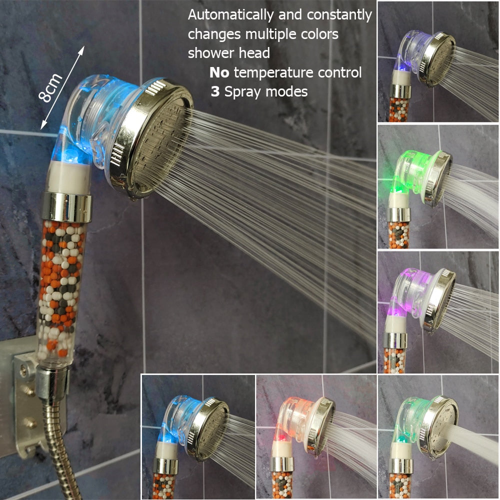 LED Mineral Spa Shower Head | Eco-Friendly, Water-Saving & Spa-Like Experience 🌈🚿 - FitZone360