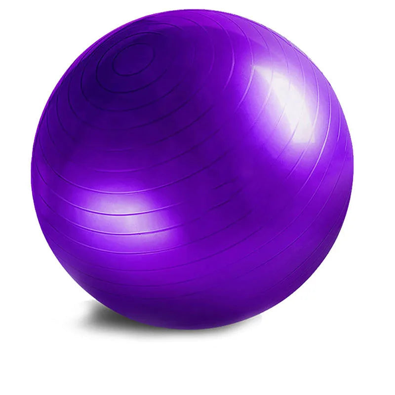 PVC Yoga & Exercise Ball | Anti-Burst Balance Ball for Home Gym & Pilates (45cm–85cm) - FitZone360