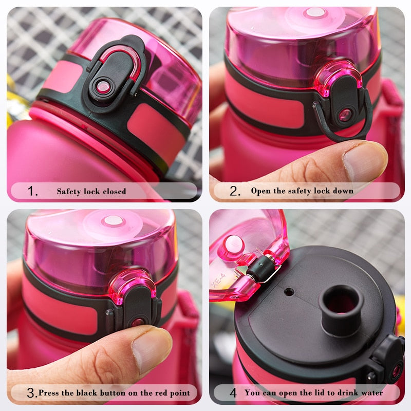 Portable Sports Water Bottle | Leakproof, BPA-Free Plastic Drinkware for Travel & Fitness - FitZone360