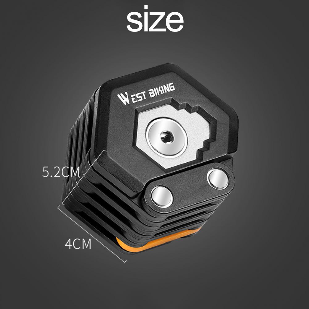 Ultimate Lock | Mountain Bicycle Electric Bike Anti-Theft Folding Chain Key Lock - FitZone360