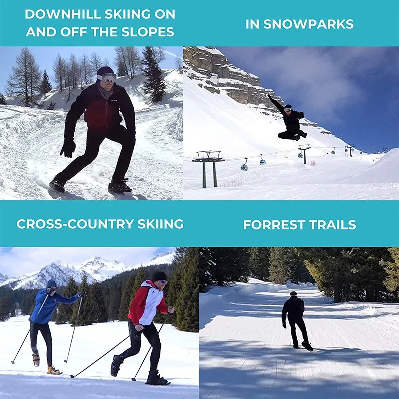 Winter Sports Ski Shoe Blades – Snow Skates for Ultimate Glide Fun - FitZone360