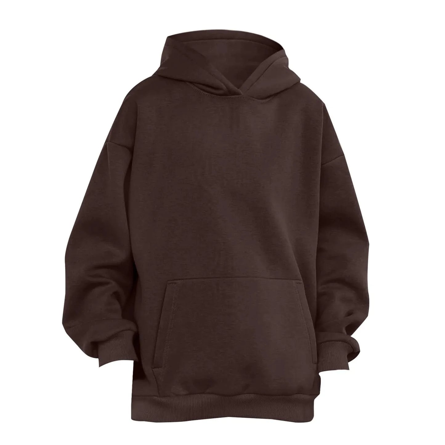 Trendy Solid Color Sports Hoodies | Fleece Sweatshirts for Men & Women | Couple Pullover for Spring & Autumn - FitZone360
