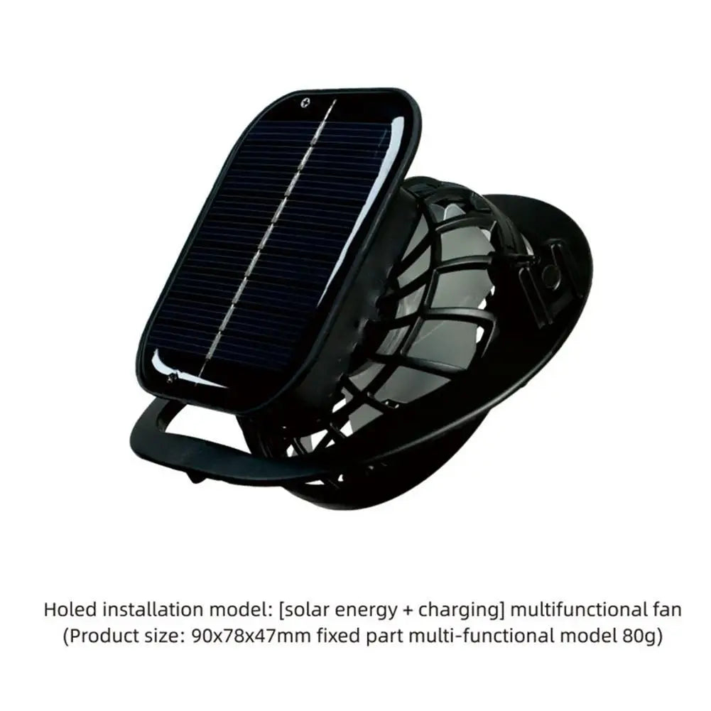 Solar Fan Hat for Camping, Fishing & Hiking | UV Protection Cap - FitZone360