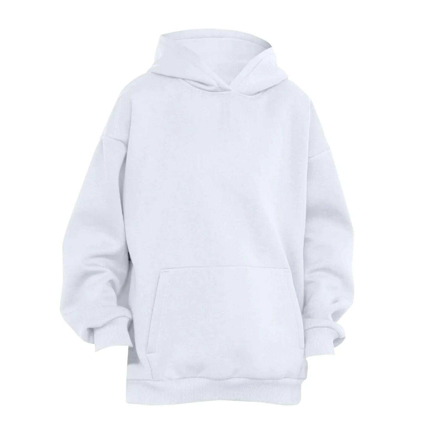 Trendy Solid Color Sports Hoodies | Fleece Sweatshirts for Men & Women | Couple Pullover for Spring & Autumn