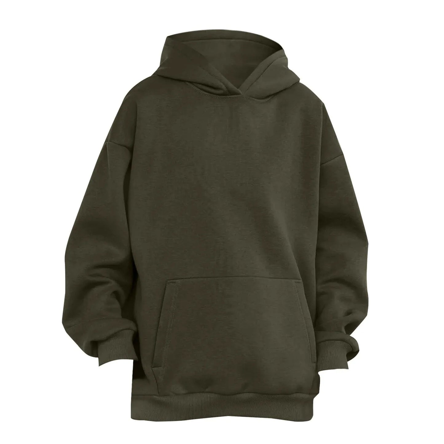 Trendy Solid Color Sports Hoodies | Fleece Sweatshirts for Men & Women | Couple Pullover for Spring & Autumn - FitZone360