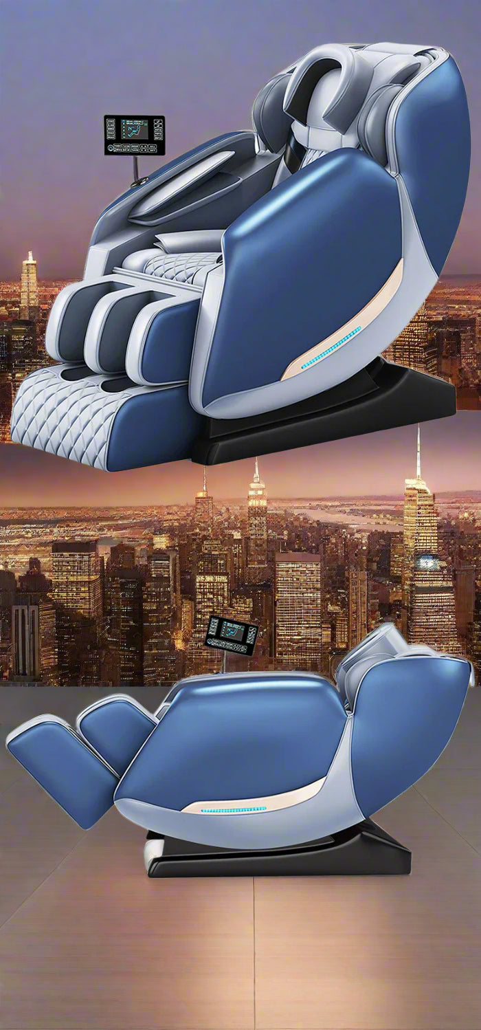 Bugatti Luxury Full-Body Massage Chair | Zero Gravity, Heating & AI Voice Control - FitZone360
