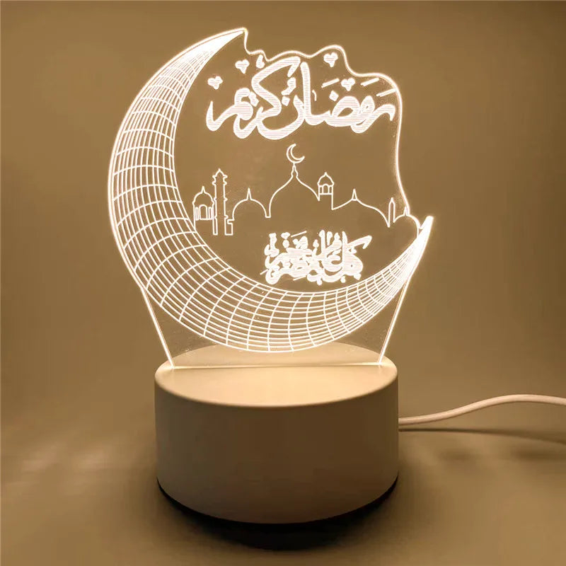Eid Mubarak Night Light | USB Table Lamp Ramadan & Eid Al-Adha Islamic Home Decoration Ornament - FitZone360