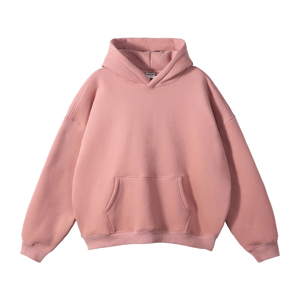 Fleece Hooded Sweatshirt | Unisex Oversized Winter Hoodie Pullover