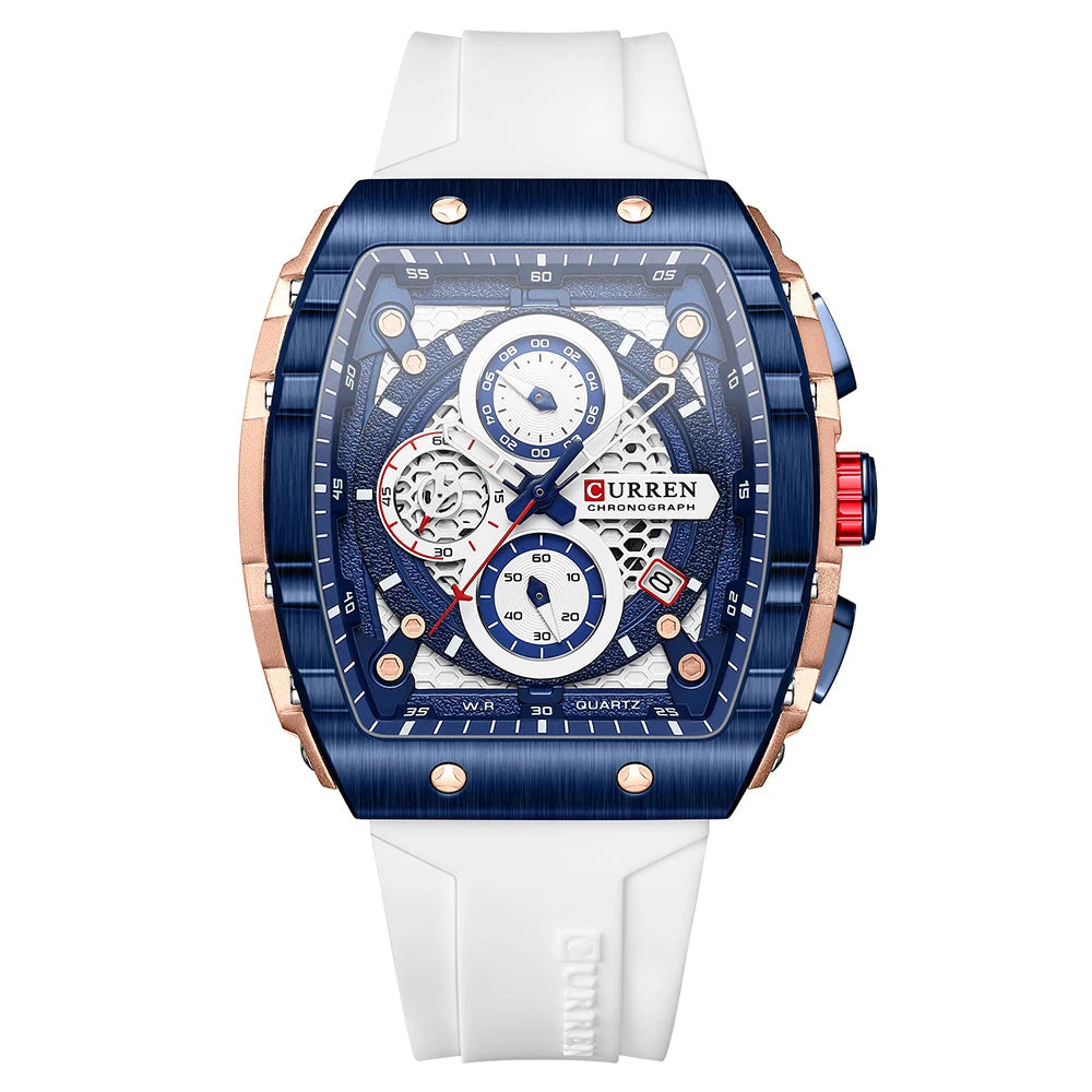 Top Brand Men's Watches | Luxury Square Quartz Wristwatch - FitZone360