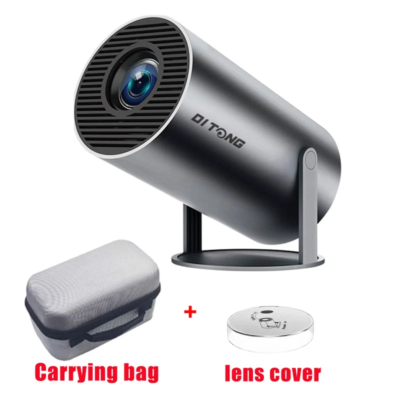 DITONG HY300 Plus 4K Mini Projector | HD 1280x720P Android LED Portable Home Cinema for Phone & Movie Streaming - FitZone360