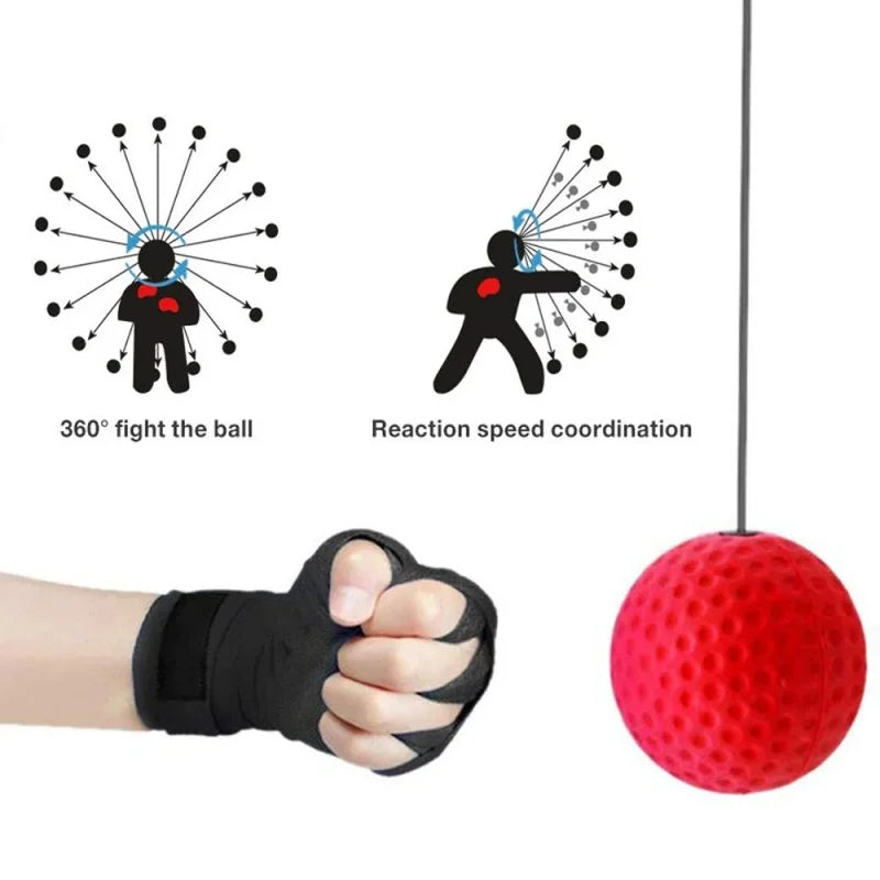 Boxing Reflex Ball | Head-Mounted PU Speed Ball for MMA and Boxing - FitZone360