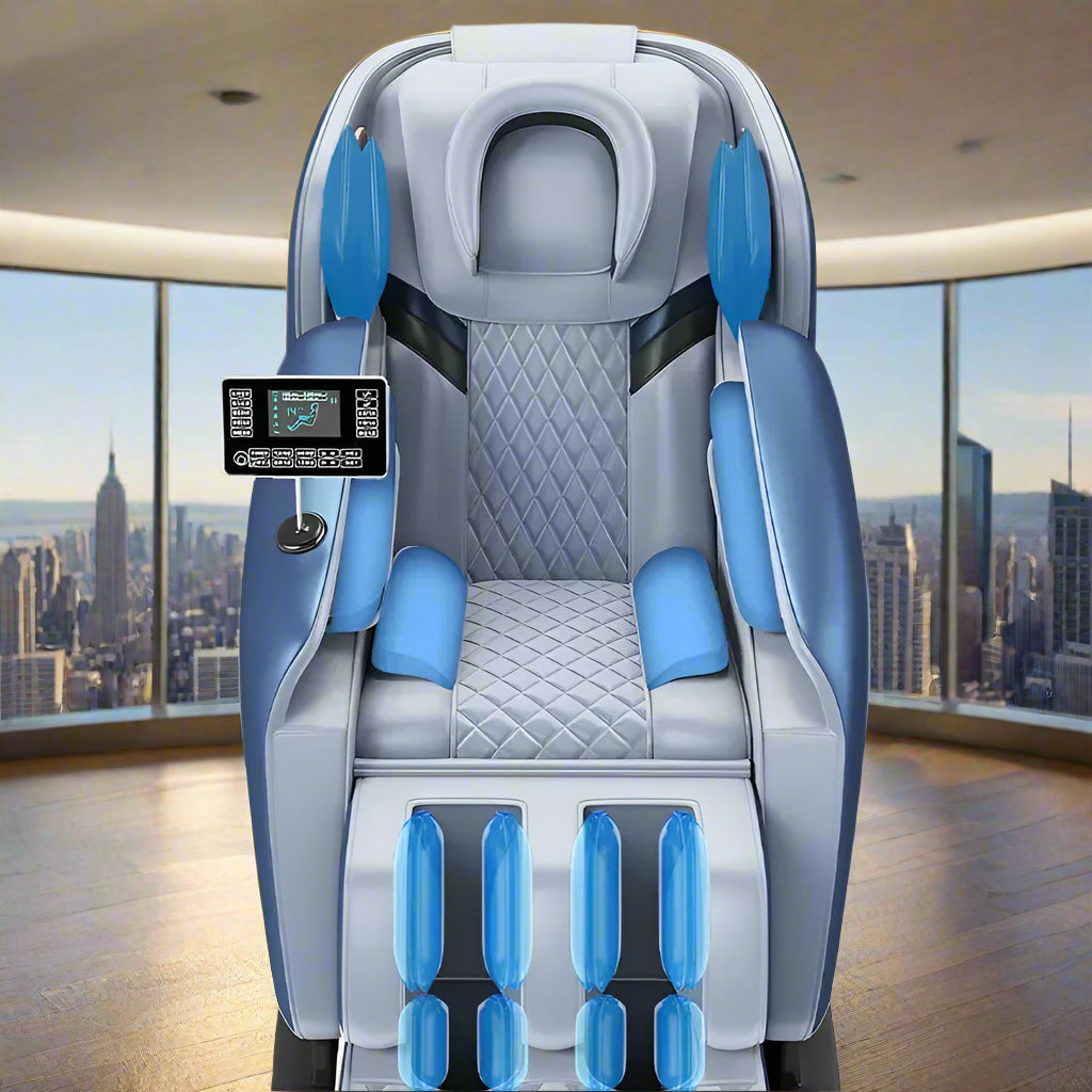 Bugatti Luxury Full-Body Massage Chair | Zero Gravity, Heating & AI Voice Control - FitZone360