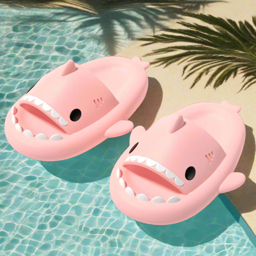 🦈 Shark Summer Slippers | Ultra-Soft Comfort with Non-Slip Grip & Elevated Sole - FitZone360
