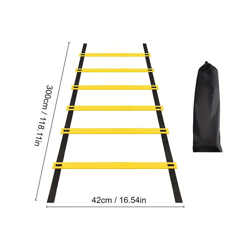 Agility Ladder with Nylon Straps – Speed & Sports Training Tool 🏃♂️ - FitZone360