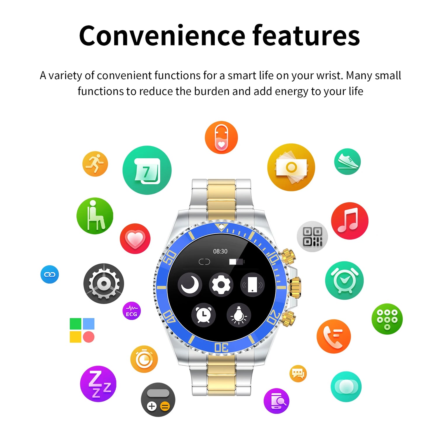 Aiweile AW12 Smartwatch – Stylish, High-End Smart Wear for Men