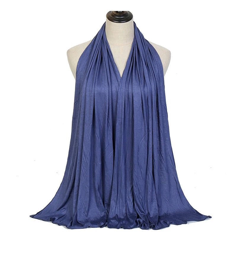 🌙 Soft Modal Cotton Jersey Hijab Scarf – 170x60cm - FitZone360