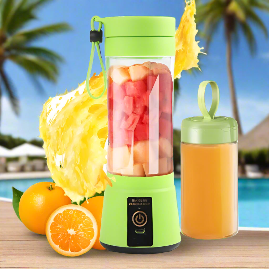 USB Fruit Juice Blender | Compact, Rechargeable Smoothie & Juice Maker for On-the-Go - FitZone360