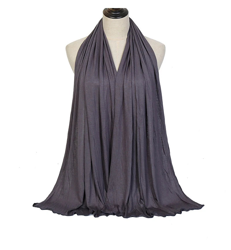 🌙 Soft Modal Cotton Jersey Hijab Scarf – 170x60cm - FitZone360