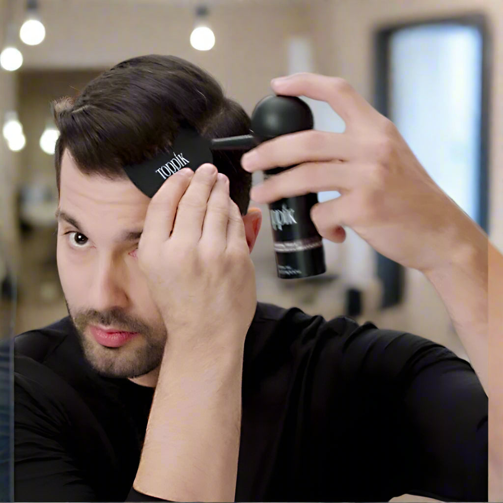 Hair Fibers Keratin Thickening Spray | Instant Fuller, Thicker Hair - FitZone360