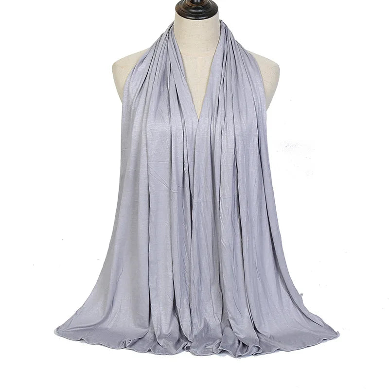 🌙 Soft Modal Cotton Jersey Hijab Scarf – 170x60cm