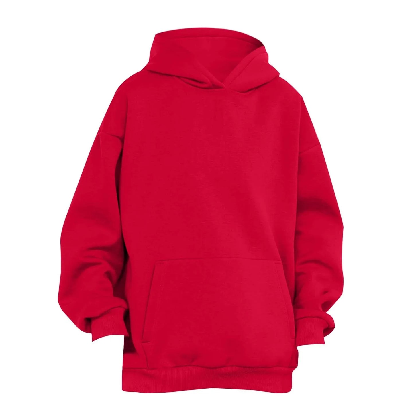 Trendy Solid Color Sports Hoodies | Fleece Sweatshirts for Men & Women | Couple Pullover for Spring & Autumn
