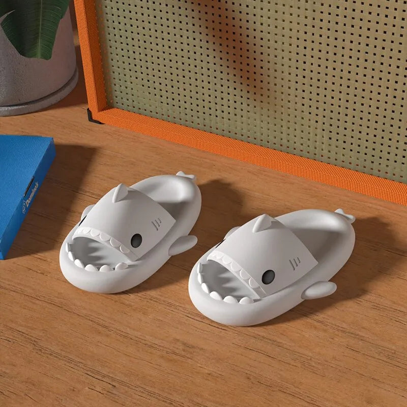 🦈 Shark Summer Slippers | Ultra-Soft Comfort with Non-Slip Grip & Elevated Sole - FitZone360