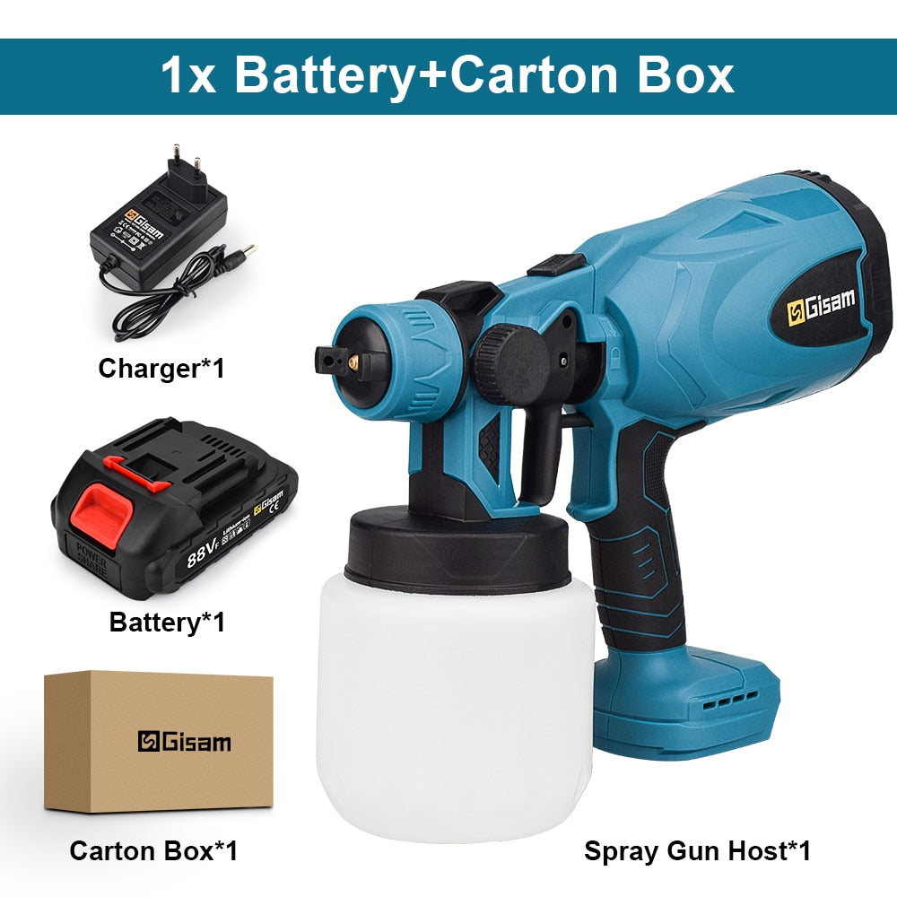 Y 18V Battery! Cordless Electric Spray Gun - FitZone360
