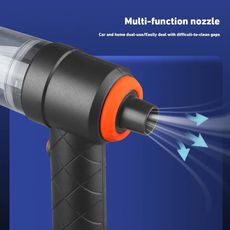 Wireless Car Vacuum Cleaner – 120W High Power, 1200mAh Cordless Handheld Auto Vacuum, Portable & Rechargeable - FitZone360
