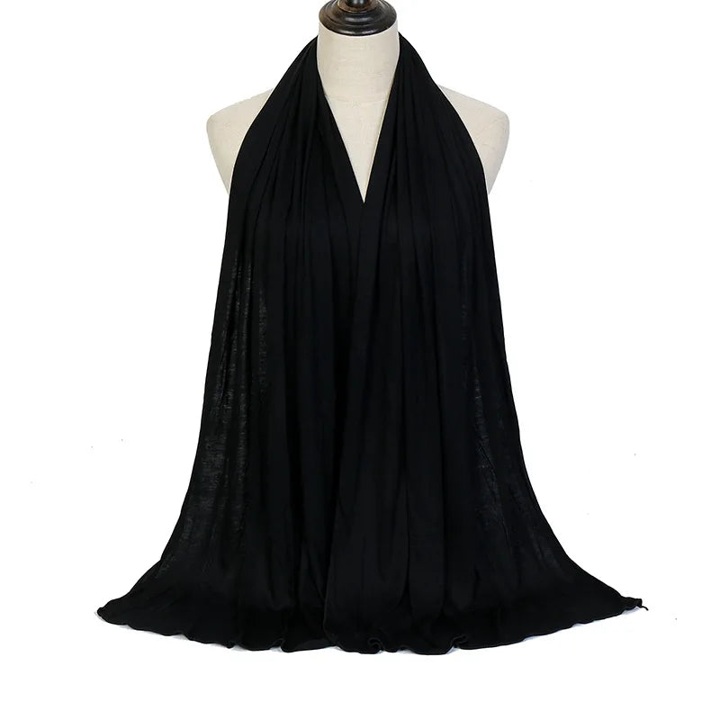 🌙 Soft Modal Cotton Jersey Hijab Scarf – 170x60cm