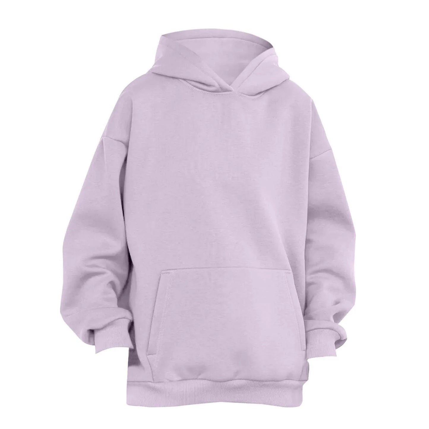 Trendy Solid Color Sports Hoodies | Fleece Sweatshirts for Men & Women | Couple Pullover for Spring & Autumn - FitZone360