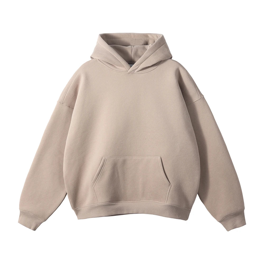 Fleece Hooded Sweatshirt | Unisex Oversized Winter Hoodie Pullover - FitZone360