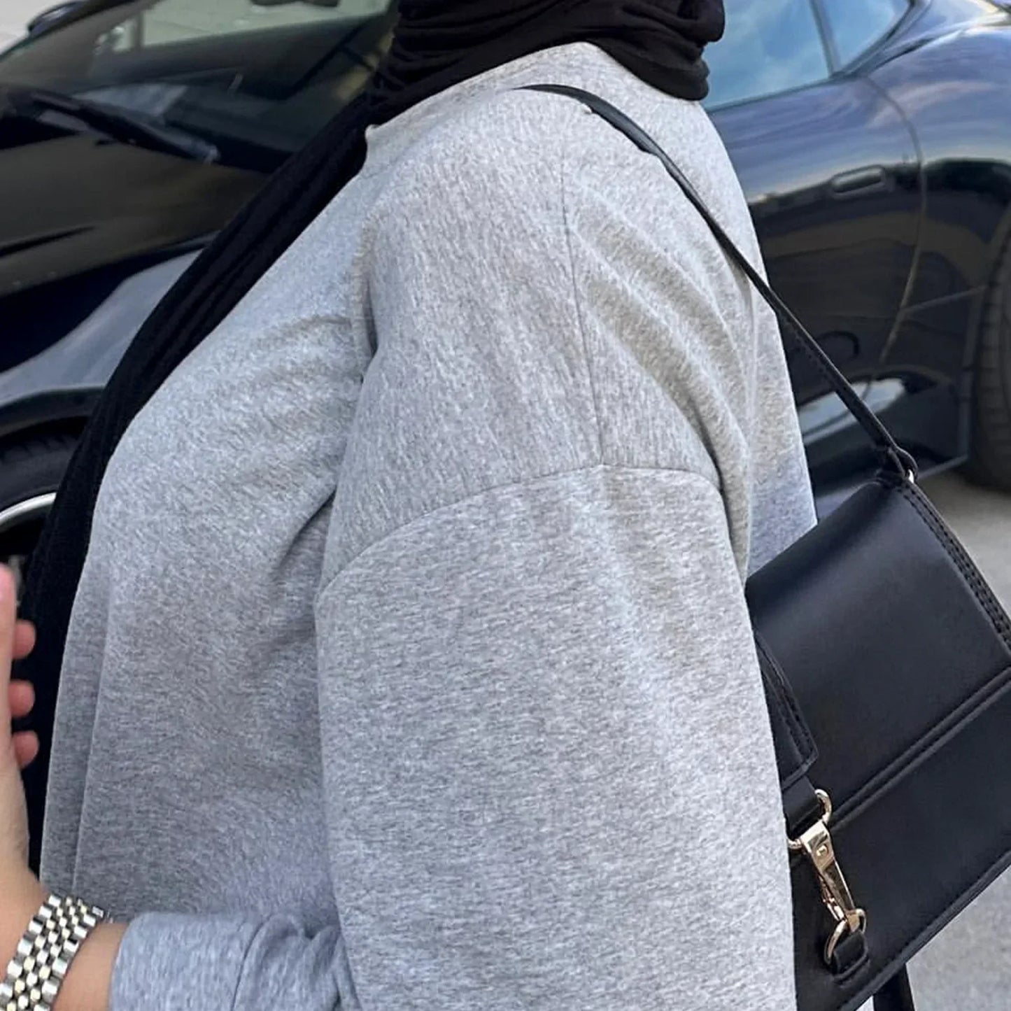 Casual Muslim Abaya Sweatshirt Dress for Women | Modest Daily Wear - FitZone360