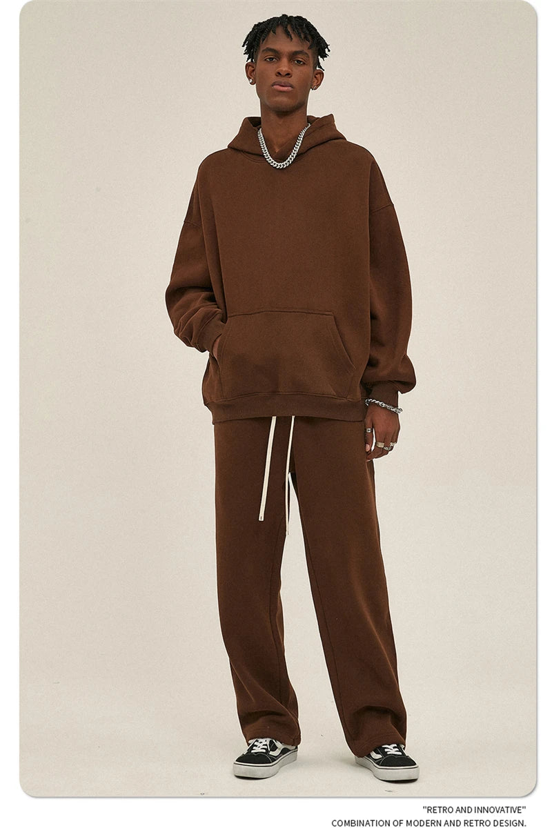 Fleece Hooded Sweatshirt | Unisex Oversized Winter Hoodie Pullover