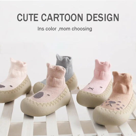 Non-Slip Toddler Shoes with Anti-Drop Soft Soles for Newborns | Soft Cartoon Baby Floor Socks for Spring and Summer – - FitZone360