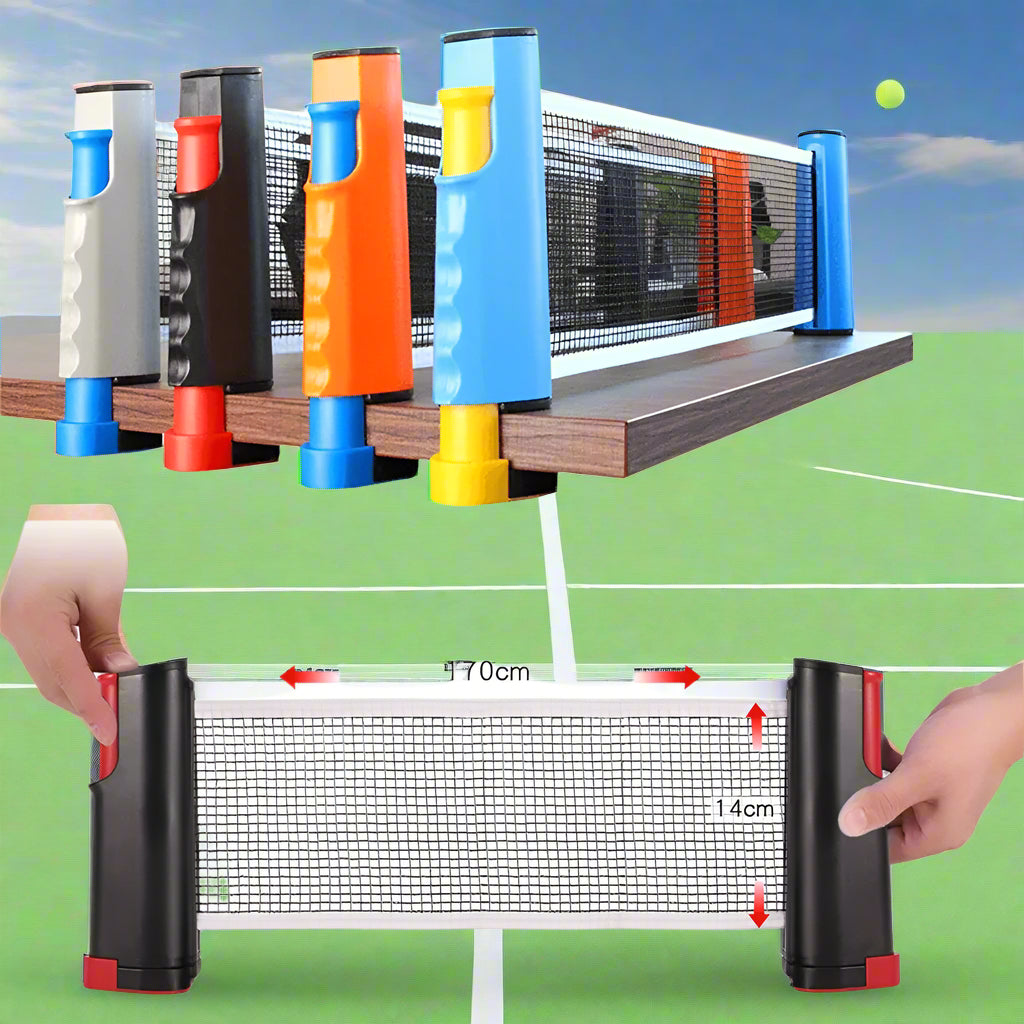 Portable Ping Pong Net Rack Anywhere Table Tennis enthusiasts - FitZone360