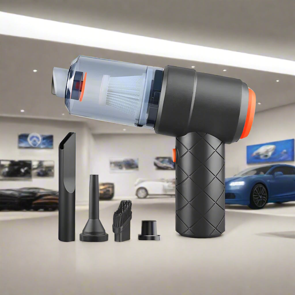 Wireless Car Vacuum Cleaner – 120W High Power, 1200mAh Cordless Handheld Auto Vacuum, Portable & Rechargeable - FitZone360