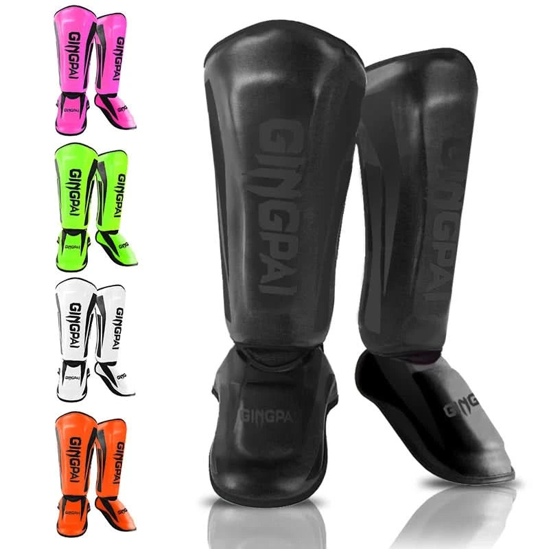 MMA Muay Thai Kickboxing Shin Guards | Mixed Martial Arts Protective Shin Pads - FitZone360
