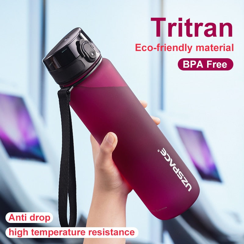 Portable Sports Water Bottle | Leakproof, BPA-Free Plastic Drinkware for Travel & Fitness - FitZone360