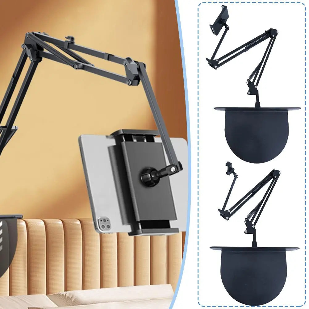 Z Retractable Bedside Phone and Tablet Holder. 360° Rotating Flexible Desktop Phone Mount - FitZone360