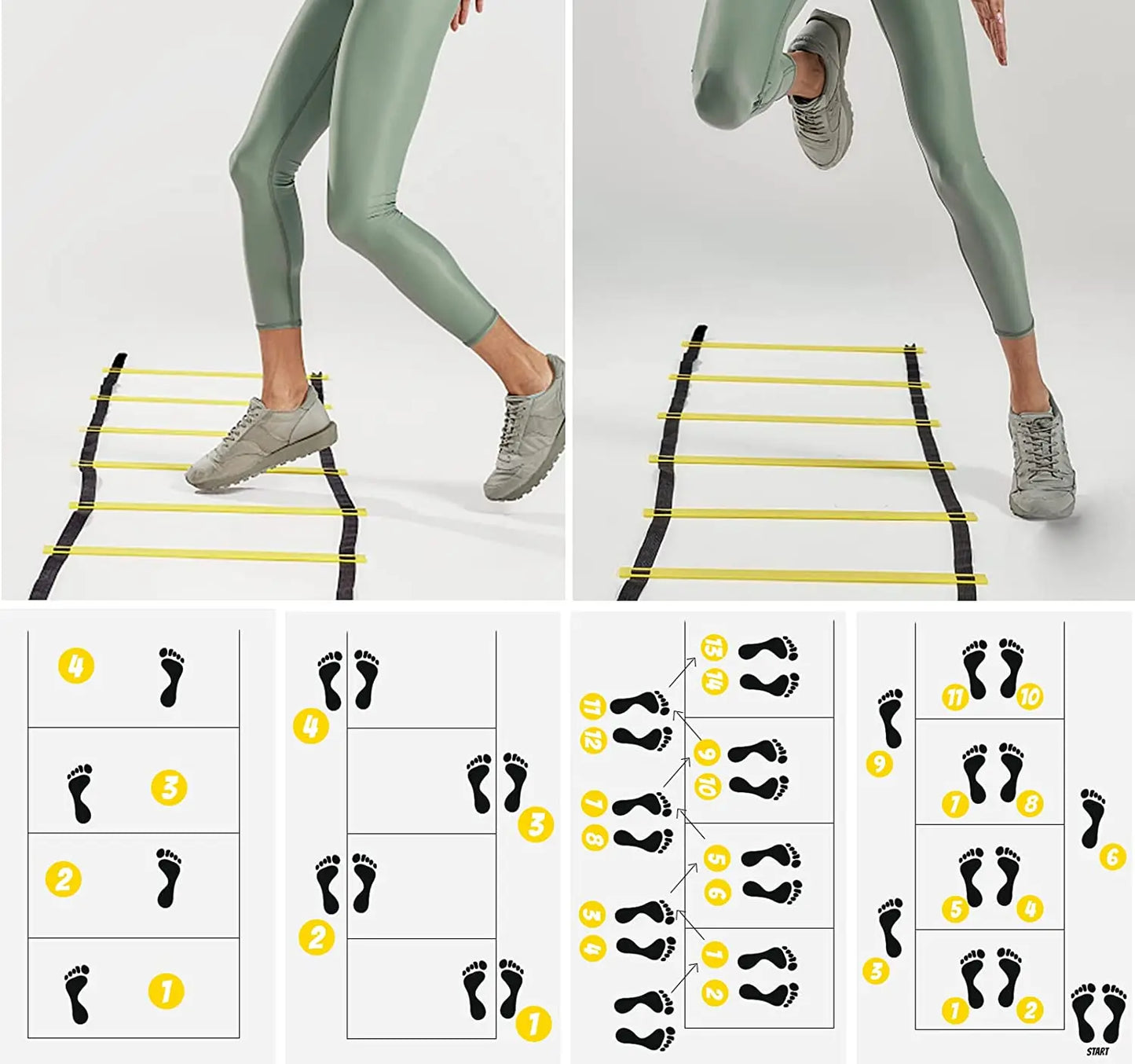 Agility Ladder with Nylon Straps – Speed & Sports Training Tool 🏃♂️ - FitZone360