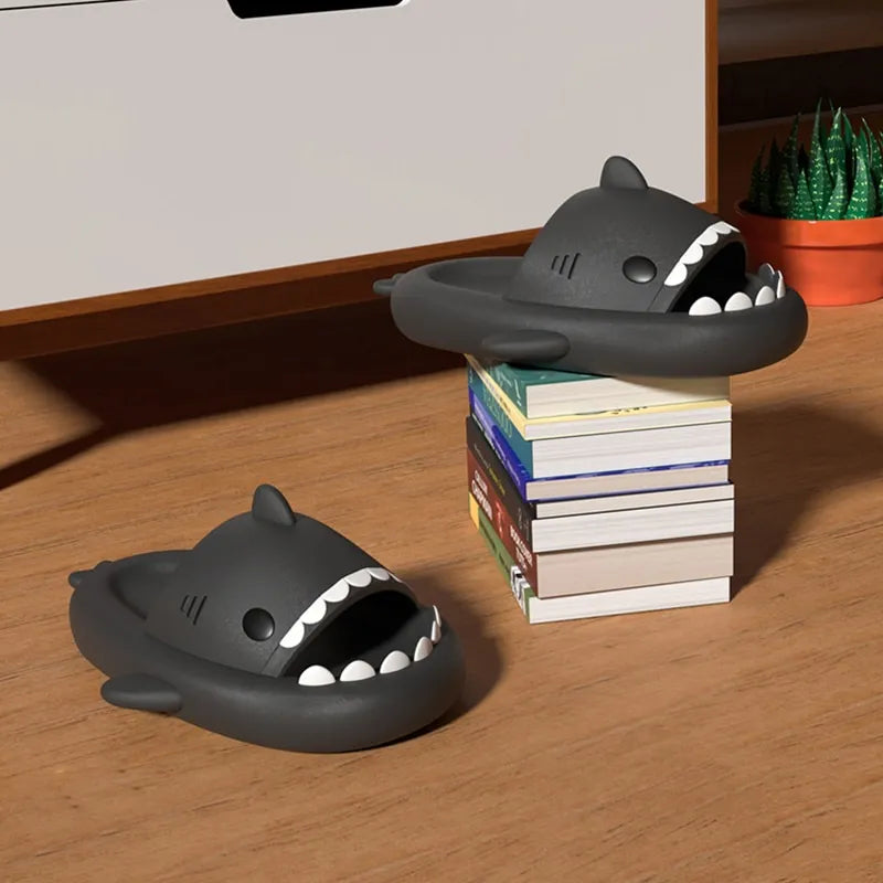 🦈 Shark Summer Slippers | Ultra-Soft Comfort with Non-Slip Grip & Elevated Sole - FitZone360