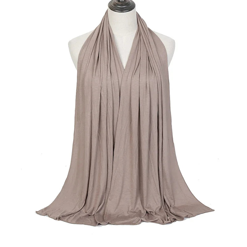 🌙 Soft Modal Cotton Jersey Hijab Scarf – 170x60cm